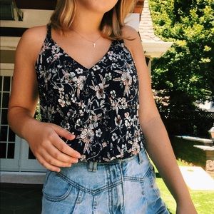 lush floral tank top